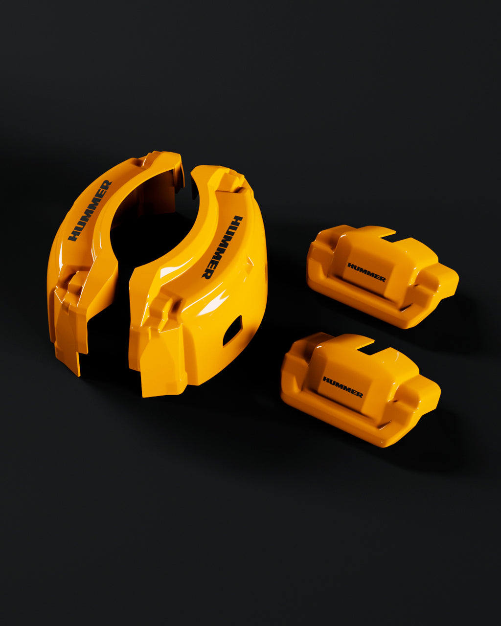 Hummer H2 Yellow - view 2