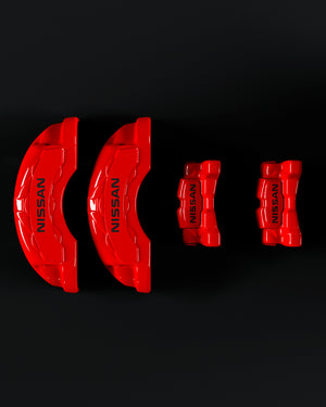 Custom Brake Caliper Covers for Nissan Cefiro in Red Color – Set of 4