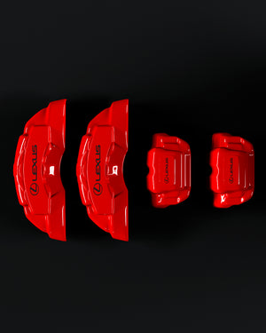 Custom Brake Caliper Covers for Lexus LS500 in Red Color – Set of 4