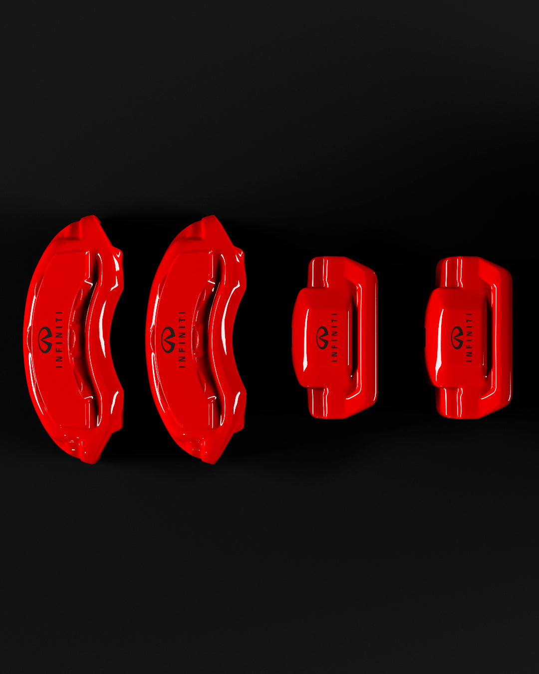 Infiniti QX80 Red - view 3