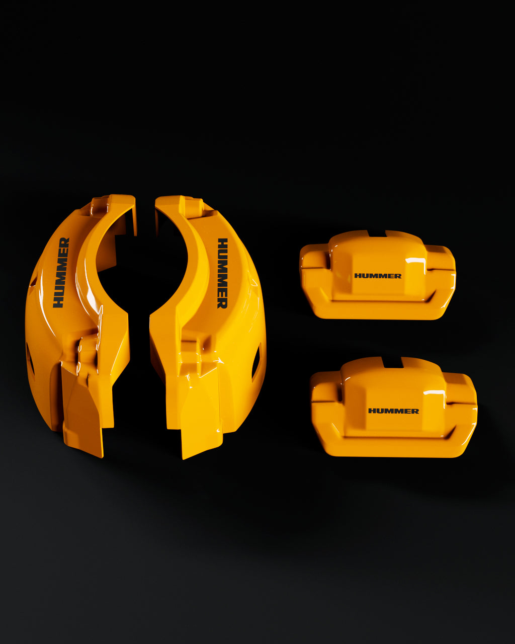 Hummer H2 Yellow - view 4