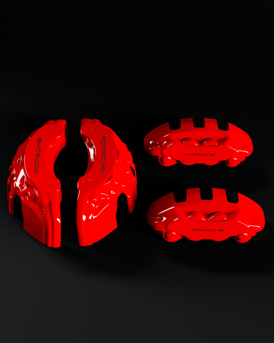 Porsche Taycan Red - view 4